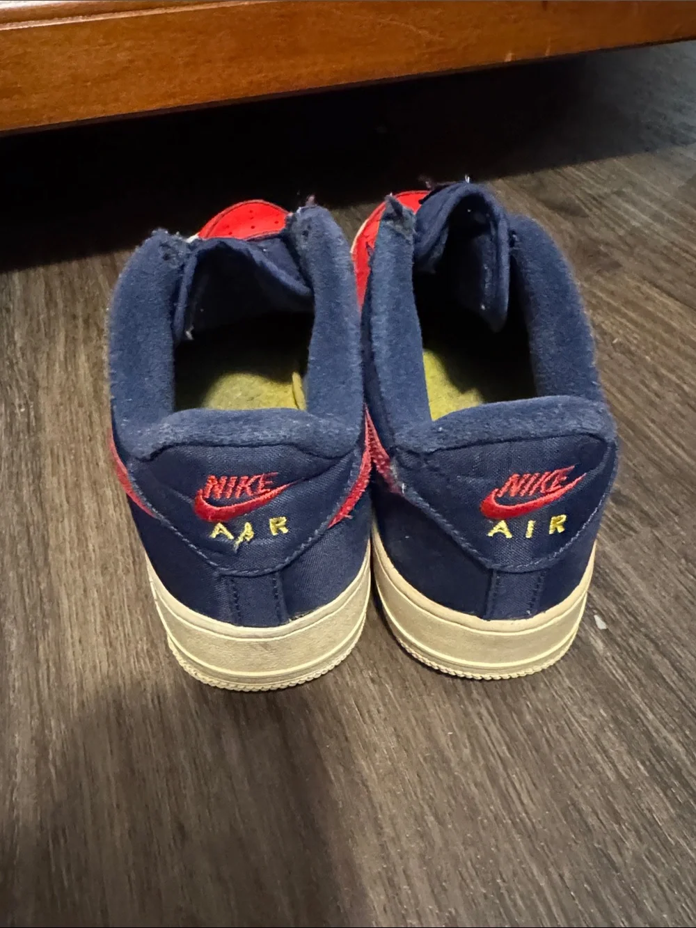 Nike Red Navy White Low-Top Sneakers